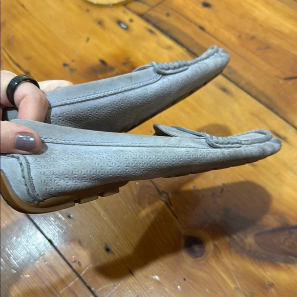 Ralph Lauren Camila Gray Loafers Slip-Ons with Soft Suede Material Size 8.5 - Picture 3 of 8